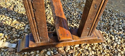 Lot 310 - An oak refectory table