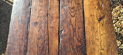 Lot 310 - An oak refectory table