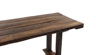 Lot 310 - An oak refectory table