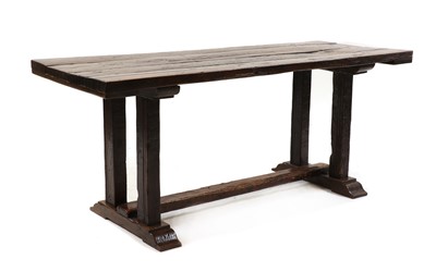 Lot 310 - An oak refectory table