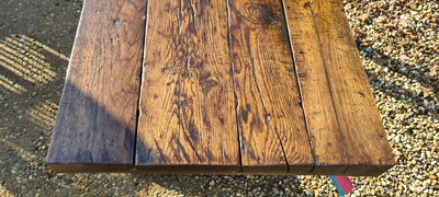 Lot 310 - An oak refectory table