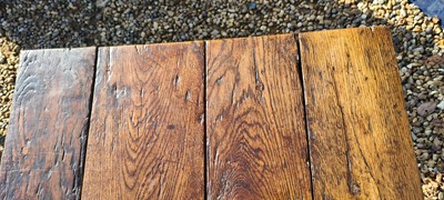 Lot 310 - An oak refectory table