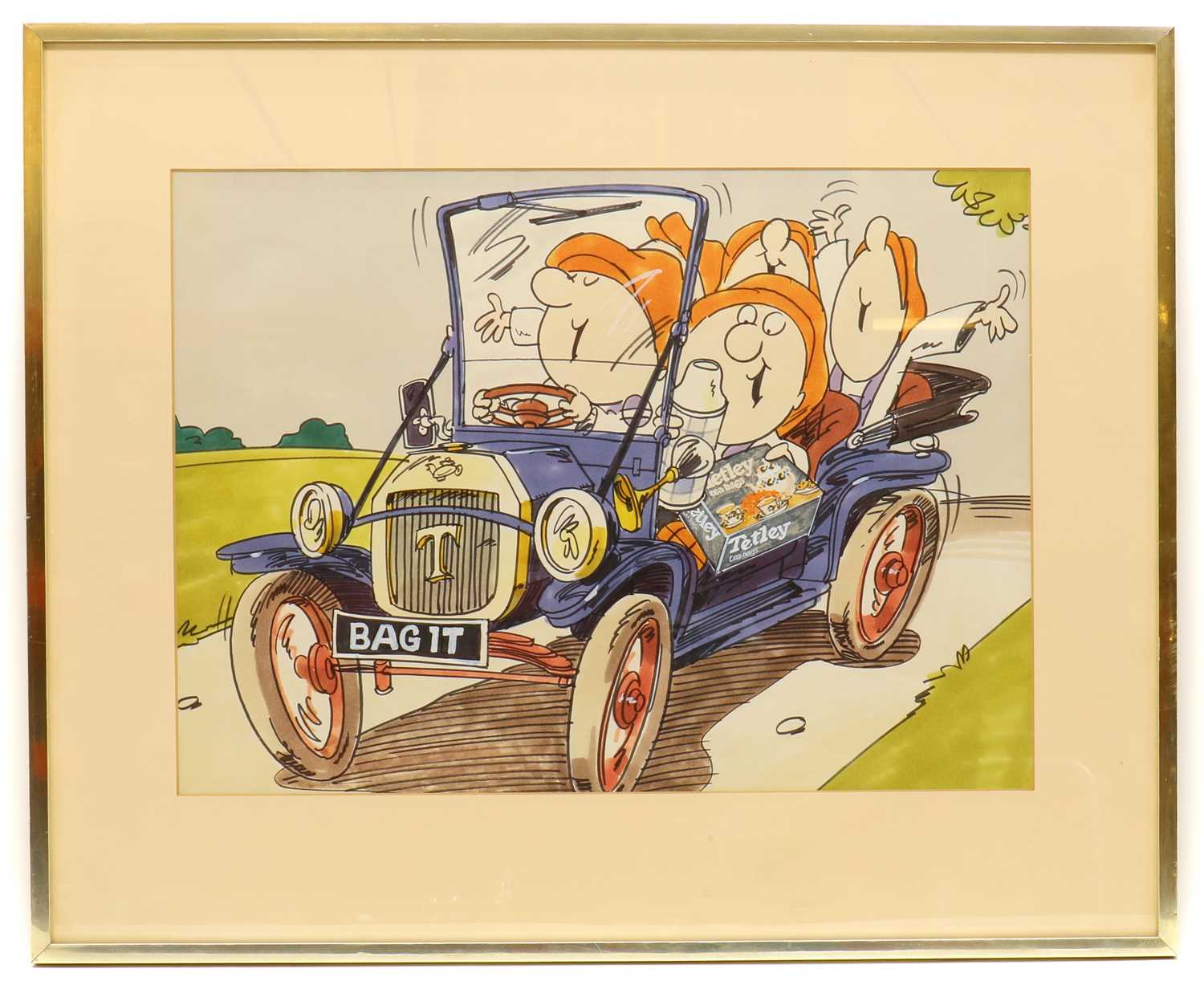 Lot 239 - A Tetley Tea advertising cartoon