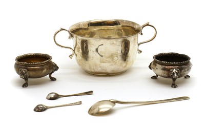Lot 56 - A silver twin-handled sugar bowl