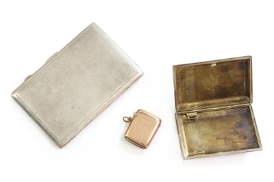 Lot 292 - Two silver cigarette cases