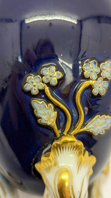 Lot 119 - A pair of Limoges enamel vases