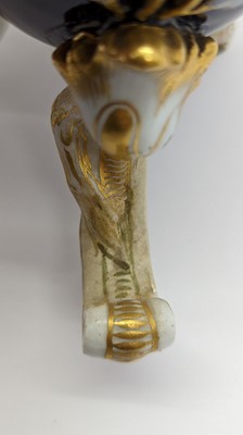 Lot 119 - A pair of Limoges enamel vases