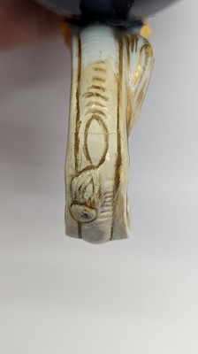 Lot 119 - A pair of Limoges enamel vases