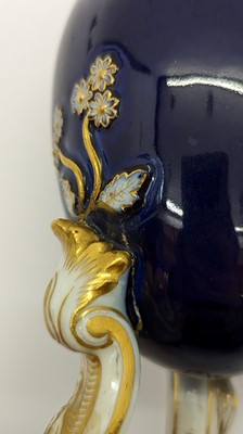 Lot 119 - A pair of Limoges enamel vases