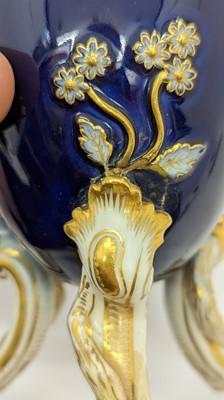 Lot 119 - A pair of Limoges enamel vases