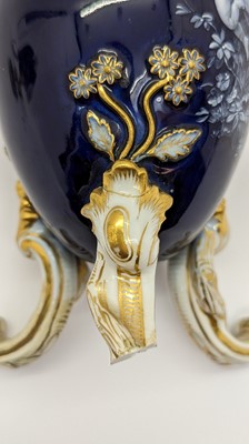 Lot 119 - A pair of Limoges enamel vases
