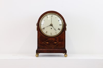 Lot 275 - A Regency mahogany and inlaid bracket clock