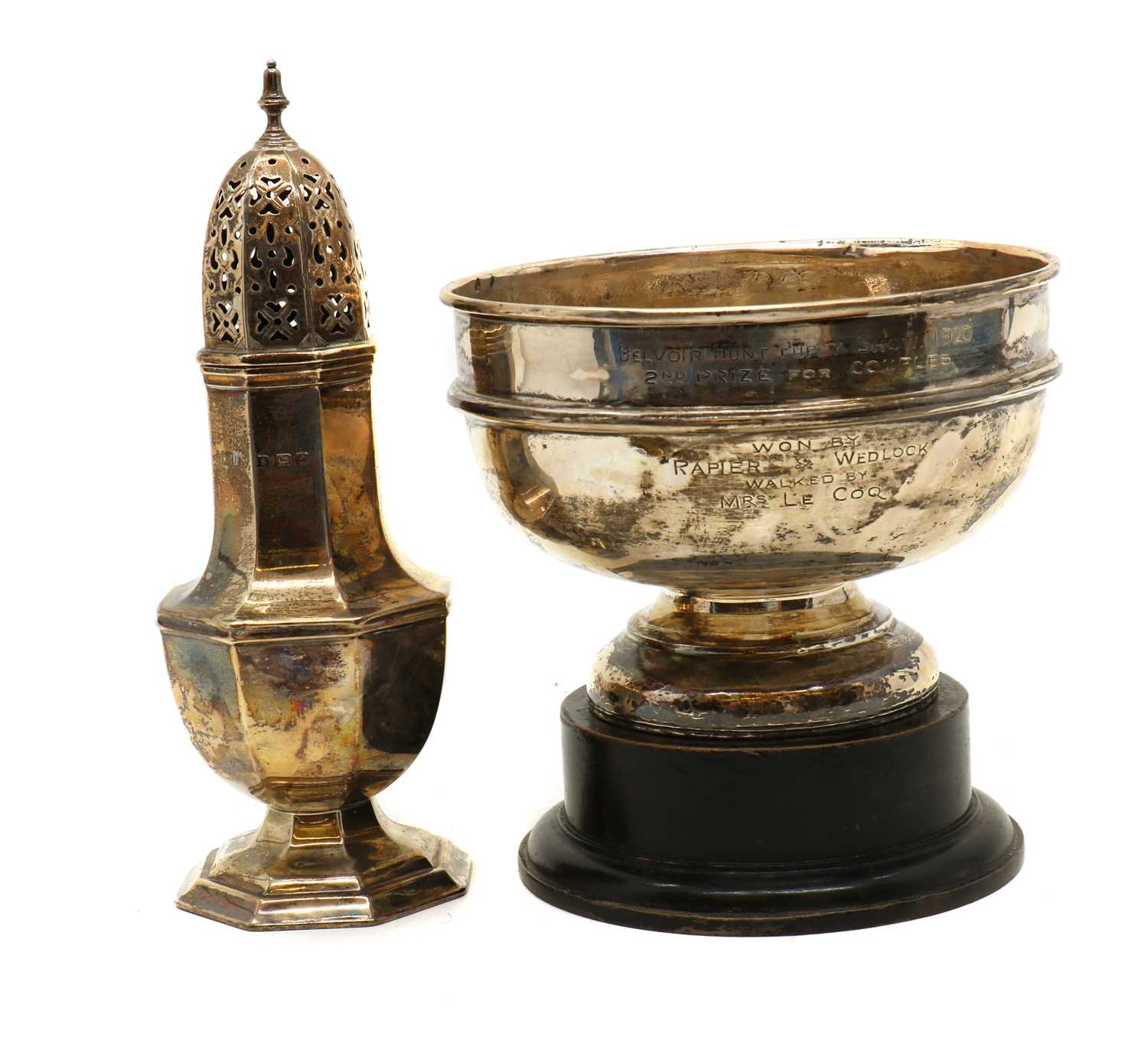 Lot 23 - A silver trophy bowl