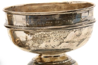 Lot 23 - A silver trophy bowl