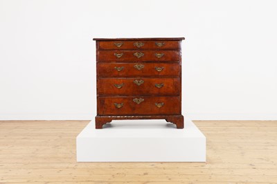Lot 364 - A George I walnut chest of drawers