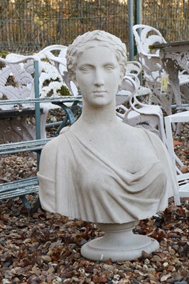 Lot 482 - A Haddonstone Helena bust