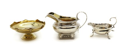 Lot 46 - A William IV silver sauceboat