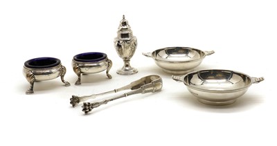 Lot 62 - A pair of twin-handled silver dishes