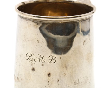 Lot 5 - A silver mug