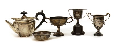 Lot 12 - A group of three silver cups