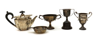 Lot 12 - A group of three silver cups
