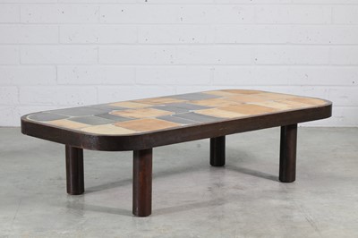 Lot 281 - A French 'Shogun' tile-top coffee table