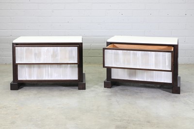 Lot 547 - A pair of contemporary oak bedside cabinets