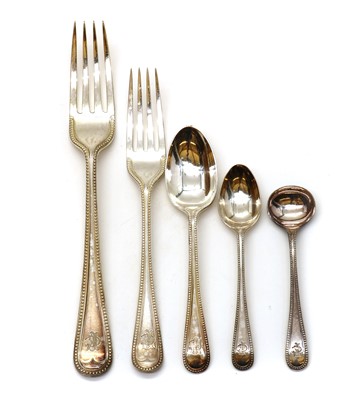 Lot 41 - A silver-plated canteen of cutlery