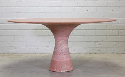 Lot 577 - A Travertine Rosso marble 'Angelo M' table