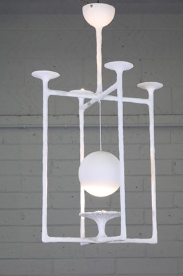 Lot 532 - A 'Pleine Lune' plaster chandelier