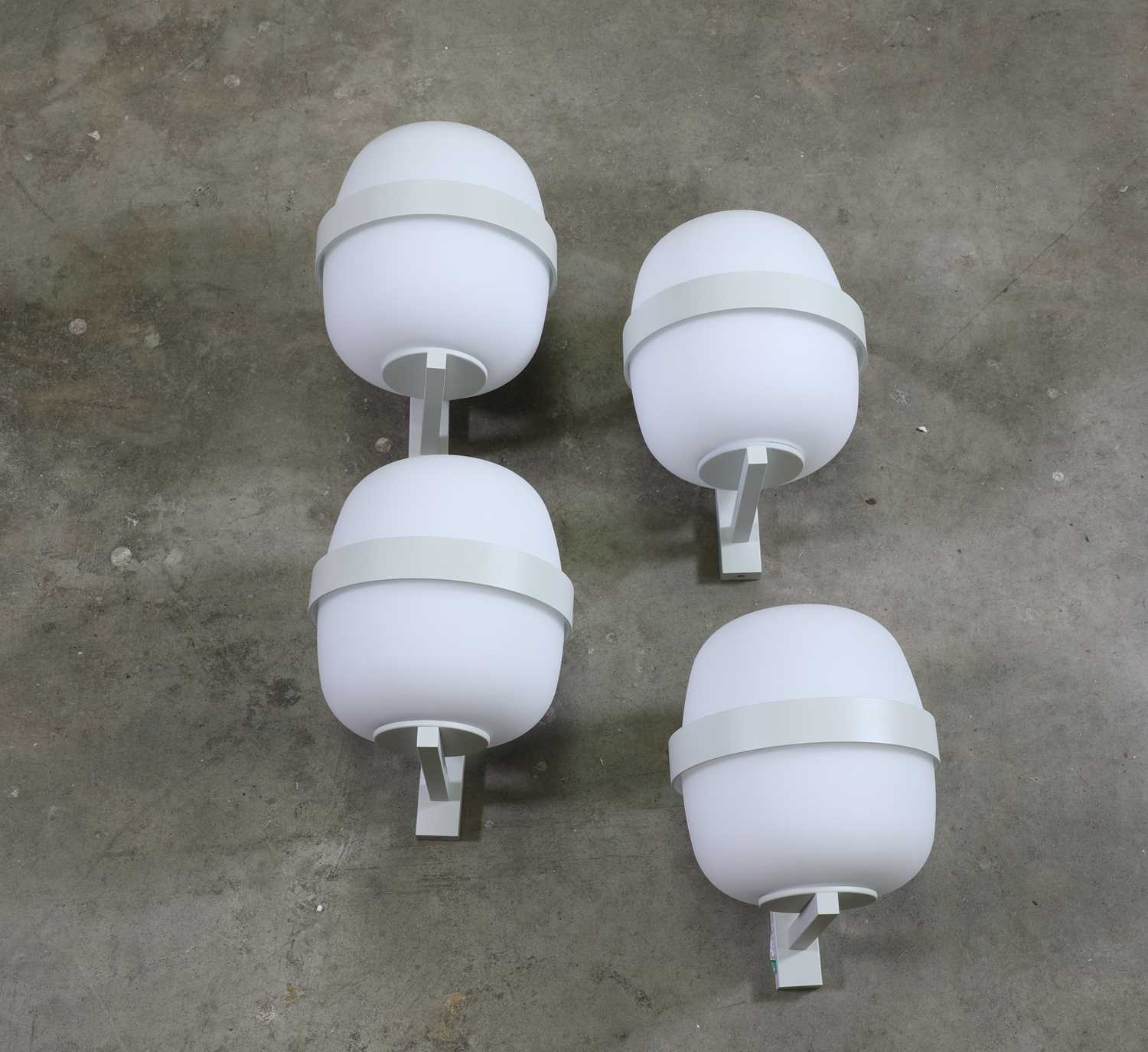 Lot 471 - A set of four 'Wally' wall lights