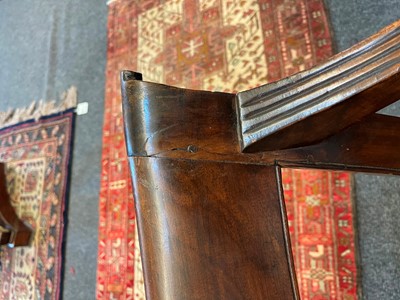 Lot 493 - A set of eight hardwood dining chairs
