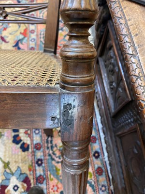 Lot 493 - A set of eight hardwood dining chairs