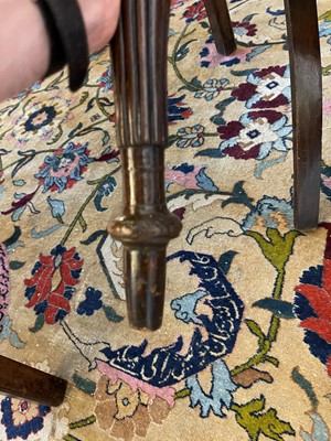 Lot 493 - A set of eight hardwood dining chairs