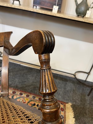Lot 493 - A set of eight hardwood dining chairs