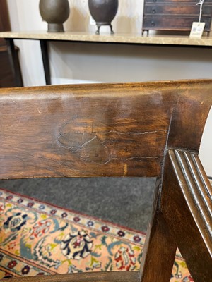 Lot 493 - A set of eight hardwood dining chairs
