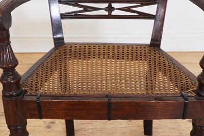Lot 493 - A set of eight hardwood dining chairs