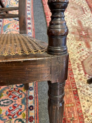 Lot 493 - A set of eight hardwood dining chairs