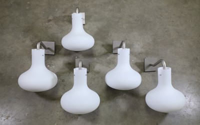 Lot 466 - Five 'Model LP12A' wall sconces