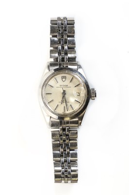 Lot 435 - A ladies' Tudor 'Princess Oysterdate' rotor self-winding bracelet watch