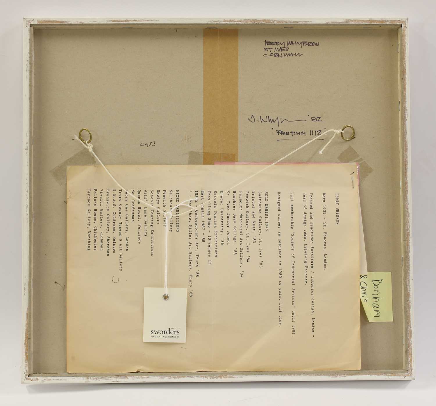 Terry Whybrow Lot 15 - Terry Whybrow (1932-2020)
