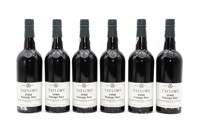 Lot 219 - Taylors, Vintage Port, 1980 (6)