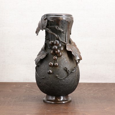 Lot 219 - A Japanese bronze vase