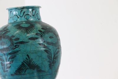 Lot 178 - A Kashan ware vase