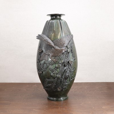 Lot 276 - A Japanese bronze vase