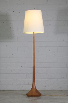 Lot 384 - A Danish oak floor lamp