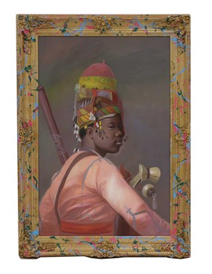 Lot 236 - A portrait of a seated African nobleman