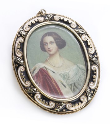 Lot 14 - A portrait miniature of Marie of Prussia as Crown Princess of Bavaria