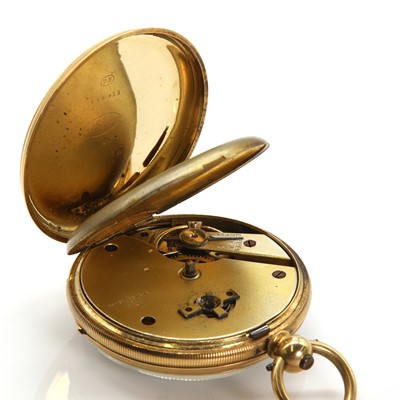 Lot 413 - A key wound open faced pocket watch