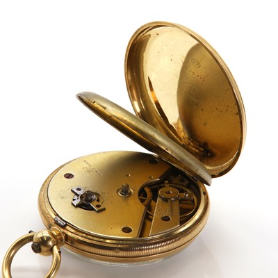 Lot 413 - A key wound open faced pocket watch